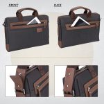 Banuce Waterproof Nylon Briefcase for Men Business Travel 14 Inch Laptop Messenger Bags Satchel Work Bag - Image 7